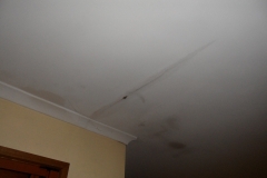 Repairing water damaged celining
