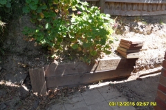 Replace retaining wall - Before & After